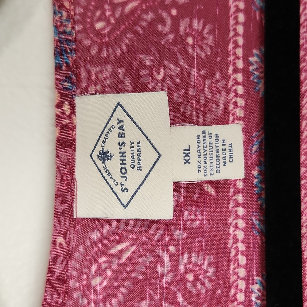 St John's Bay Boho Pasley Bordeaux Blouse - Picture 3 of 13